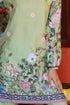 Aarti in Printkari Poly Muslin Co-ord set in Green